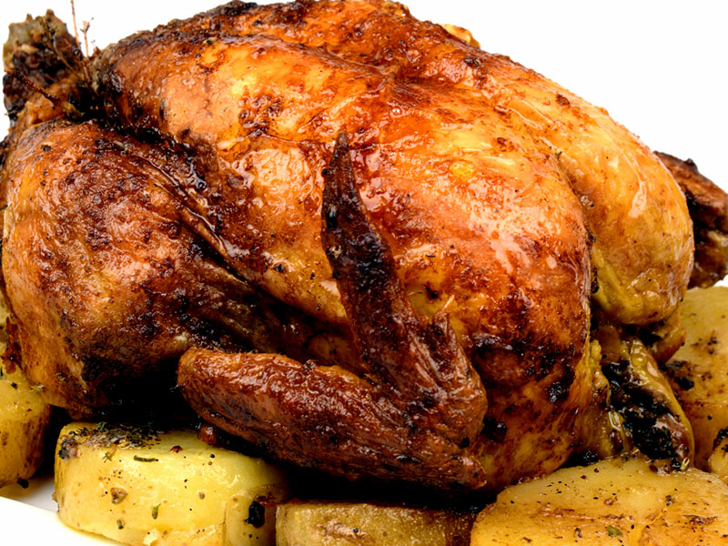 Pollos al ast
