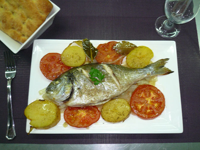 Dorada al horno