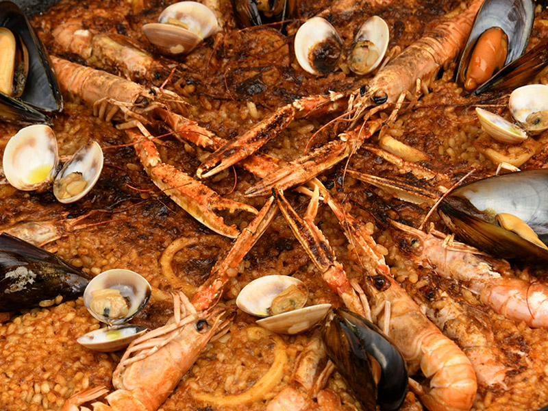 Paella de marisco