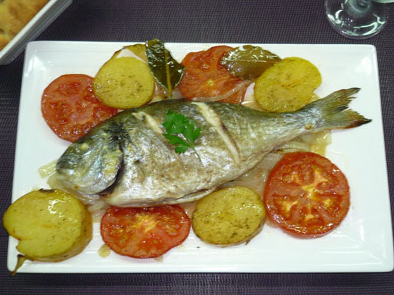 Dorada al horno