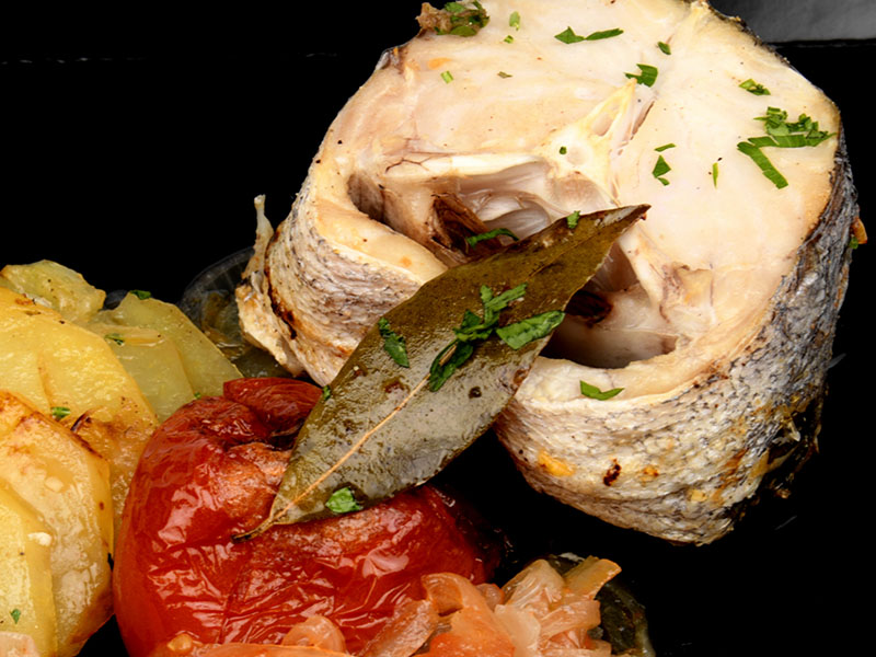 Merluza al horno