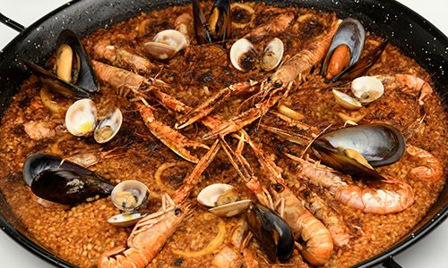 Paella de marisco